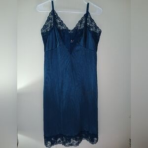 Vintage Sliperfection Nightie Full Slip 38 Blue